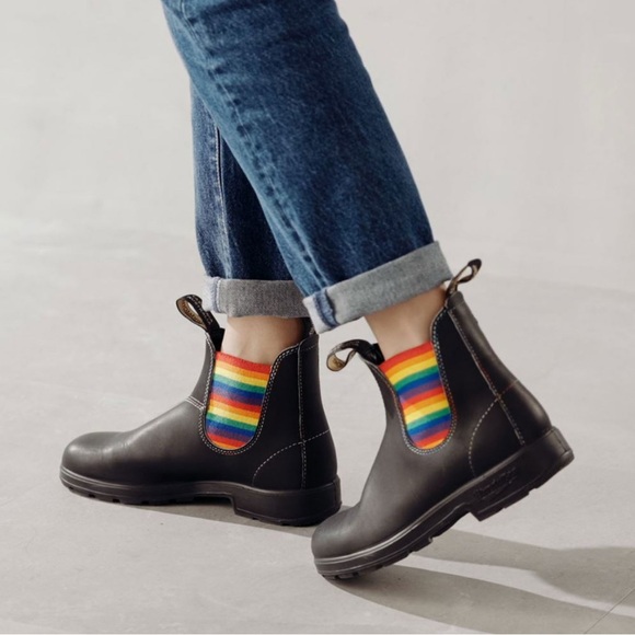 Blundstone 2105 Chelsea Boots Rainbow Black Size 4 US 7 - Picture 2 of 11